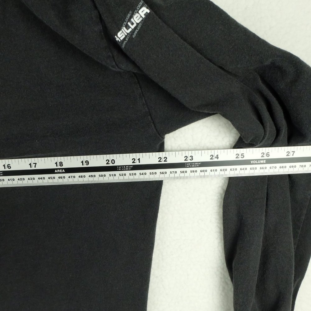 Quiksilver Mens T Shirt Large Vintage Long Sleeve Spell Out Logo Skateboarding - Picture 9 of 10